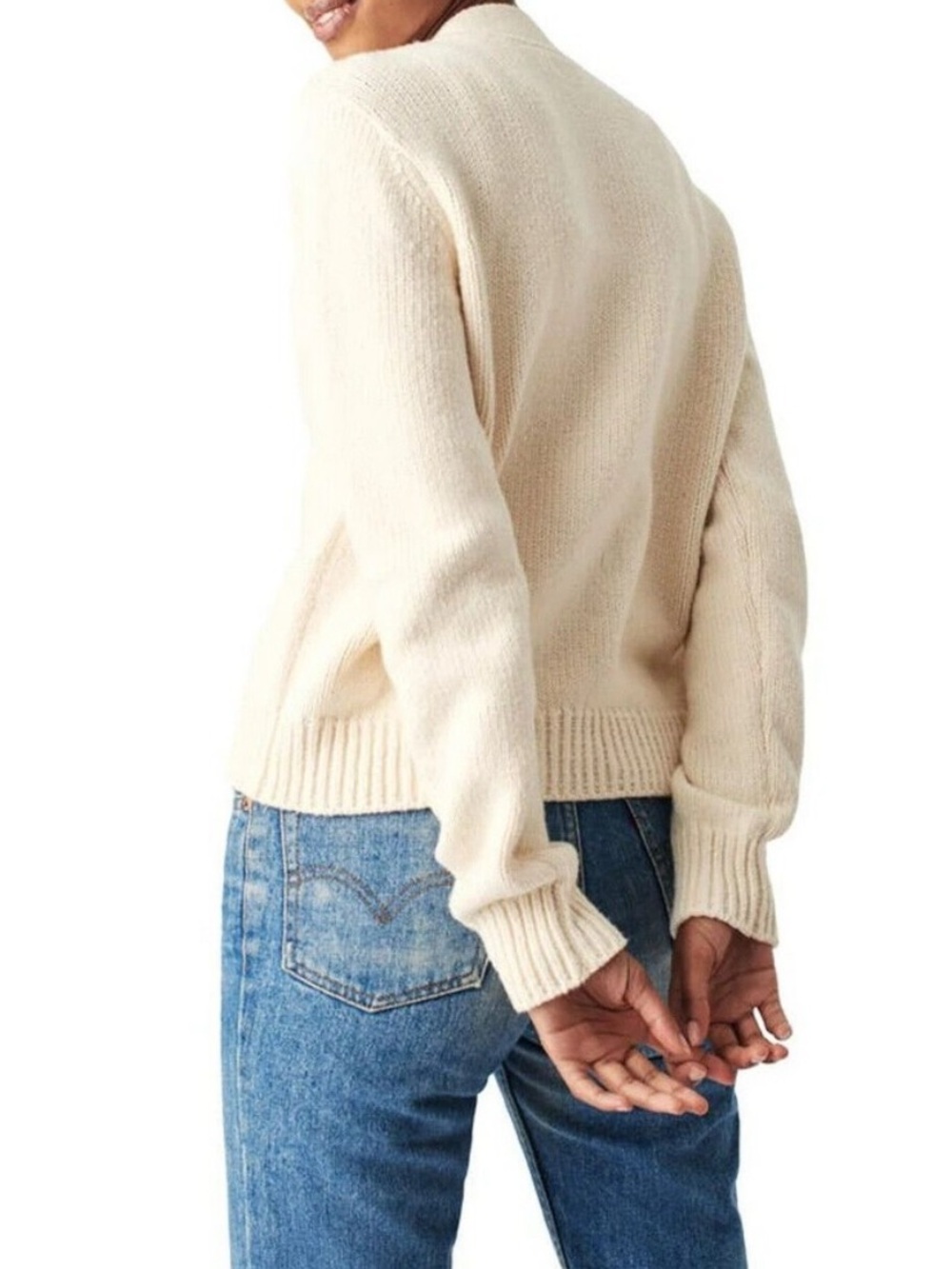 Faherty Cream Cardigan - Picture 2 of 11